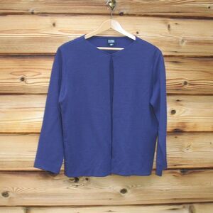Eileen Fisher Wool Blend Cardigan Top